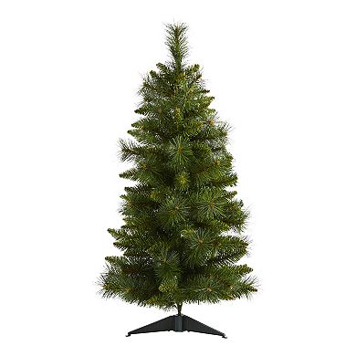 nearly natural 3-ft. New Haven Pine Pre-Lit Artificial Christmas Tree