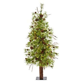 nearly natural 4-ft. Wyoming Alpine Pre-Lit Artificial Christmas Tree