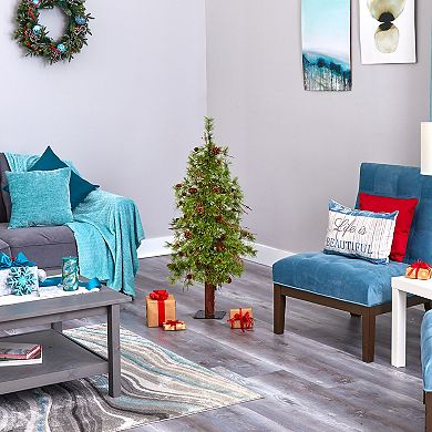 nearly natural 4-ft. Wyoming Alpine Pre-Lit Artificial Christmas Tree