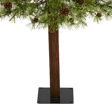nearly natural 6-ft. Wyoming Alpine Pre-Lit Artificial Christmas Tree