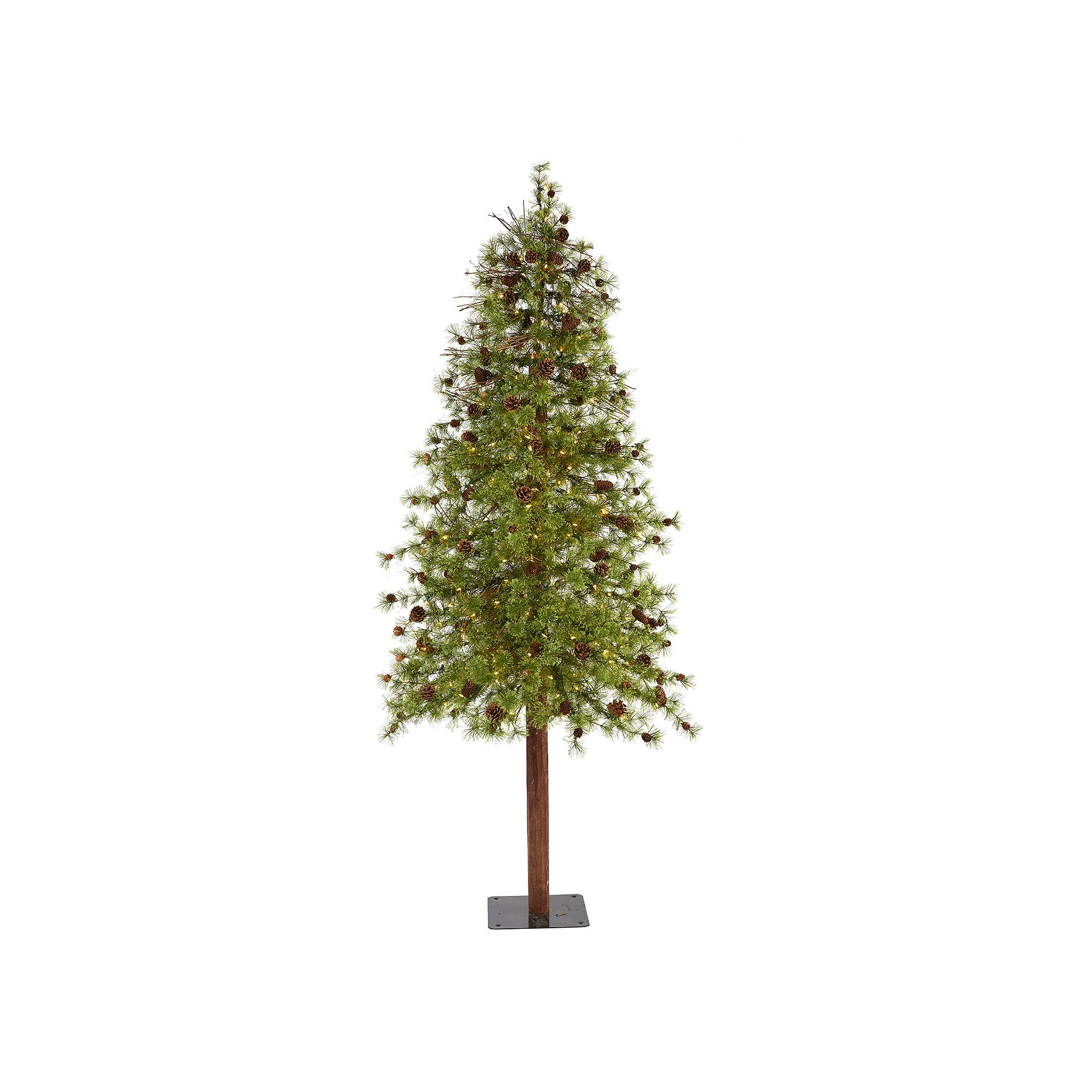 nearly natural 8-ft. Wyoming Alpine Pre-Lit Artificial Christmas Tree, Gree