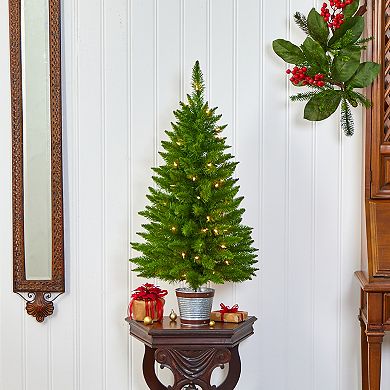 nearly natural 3-ft. Providence Pine Pre-Lit Artificial Christmas Tree