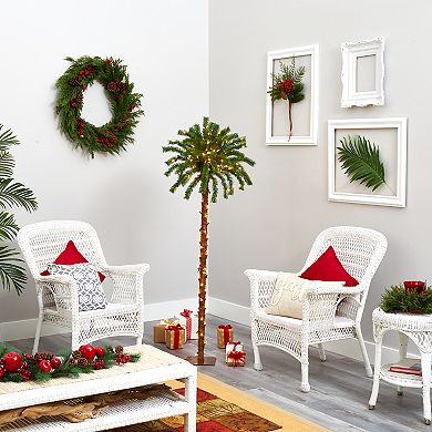 nearly natural 5-ft. Christmas Palm Pre-Lit Artificial Tree