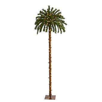 nearly natural 6-ft. Christmas Palm Pre-Lit Artificial Tree