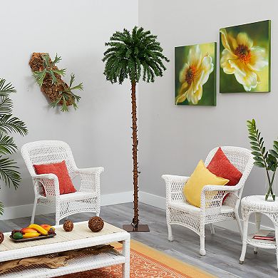 nearly natural 7-ft. Christmas Palm Pre-Lit Artificial Tree