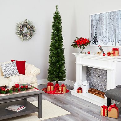 nearly natural 7-ft. Green Pencil Artificial Christmas Tree