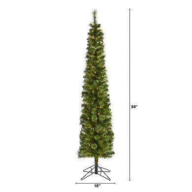 nearly natural 7-ft. Green Pencil Artificial Christmas Tree