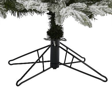 nearly natural 7-ft. Flocked Colorado Mountain Fir Artificial Christmas Tree