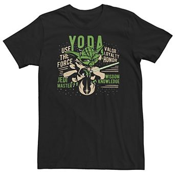 Big & Tall Star Wars Clone Wars Yoda Jedi Master Portrait Tee