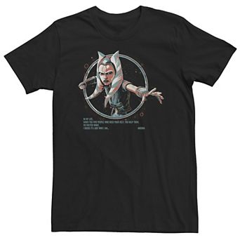 Big & Tall Star Wars Just Who I Am Ahsoka Portrait Tee