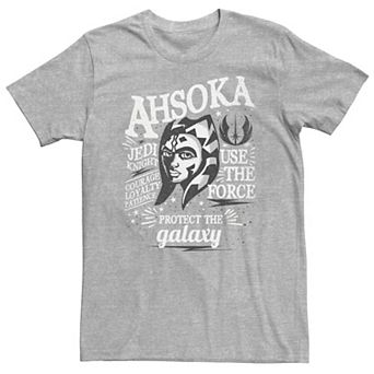 Big & Tall Star Wars Ahsoka Head Shot Quote Collage Tee
