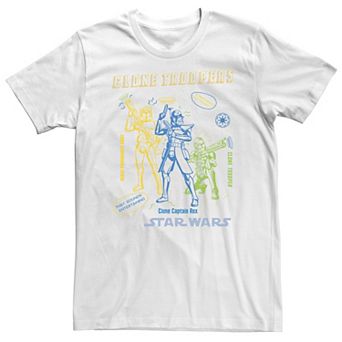 Big & Tall Star Wars: Clone Wars Clone Troopers Doodles Tee