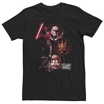 Big & Tall Star Wars: Clone Wars Dark Side Group Shot Tee