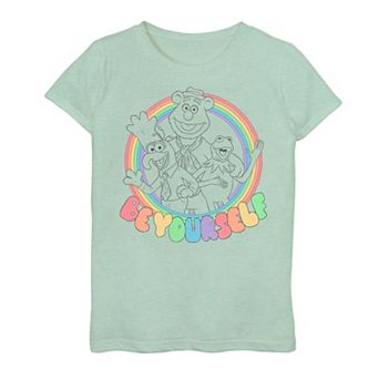 Disney's The Muppets Girls 7-16 Be Yourself Rainbow Tee