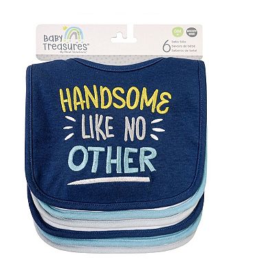 Baby Treasures 6 Pack Fun Sayings Baby Bibs