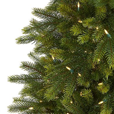 nearly natural 5-ft. Manchester Fir Artificial Christmas Tree in Decorative Planter