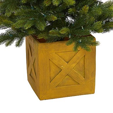 nearly natural 5-ft. Manchester Fir Artificial Christmas Tree in Decorative Planter