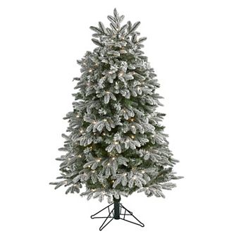 nearly natural 5-ft. Flocked Colorado Mountain Fir Artificial Christmas Tree