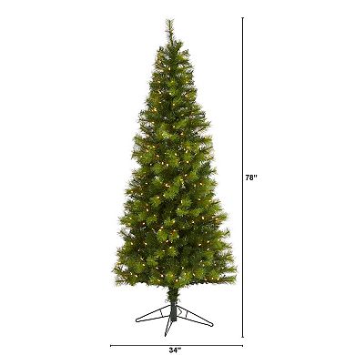 nearly natural 6.5-ft. Green Valley Pine Artificial Christmas Tree
