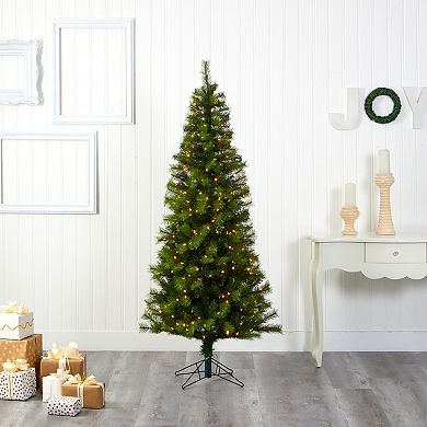 nearly natural 6.5-ft. Green Valley Pine Artificial Christmas Tree