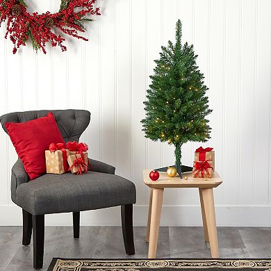 nearly natural 3-ft. Slim Green Mountain Pine Artificial Christmas Tree