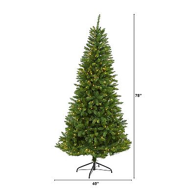 nearly natural 6.5-ft. Green Valley Fir Artificial Christmas Tree