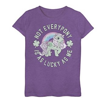 Girls 7-16 My Little Pony "Not Every Pony Is As Lucky As Me" Graphic Tee