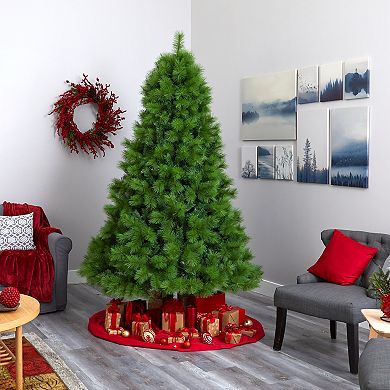 nearly natural 7.5-ft. Green Scotch Pine Artificial Christmas Tree