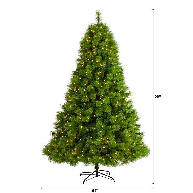 nearly natural 7.5-ft. Green Scotch Pine Artificial Christmas Tree