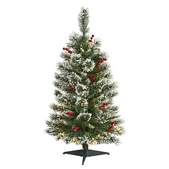 nearly natural 3-ft. Frosted Swiss Pine Artificial Christmas Tree