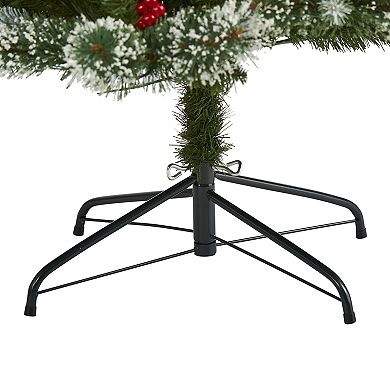 nearly natural 7-ft. Frosted Swiss Pine Artificial Christmas Tree