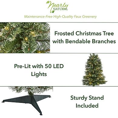 nearly natural 3-ft. Wisconsin Slim Snow Tip Pine Artificial Christmas Tree