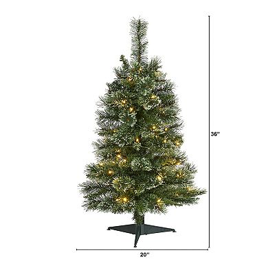 nearly natural 3-ft. Wisconsin Slim Snow Tip Pine Artificial Christmas Tree
