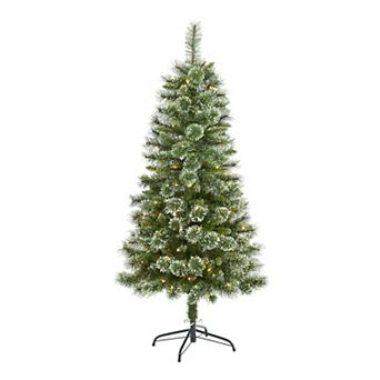 nearly natural 5-ft. Wisconsin Slim Snow Tip Pine Artificial Christmas Tree