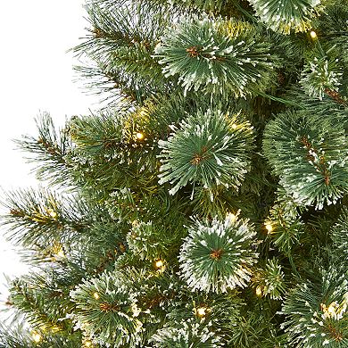 nearly natural 6-ft. Wisconsin Slim Snow Tip Pine Artificial Christmas Tree