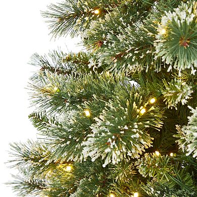 nearly natural 7-ft. Wisconsin Slim Snow Tip Pine Artificial Christmas Tree