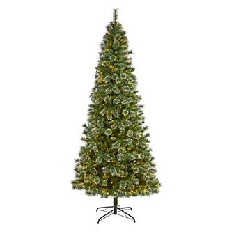 nearly natural 9-ft. Wisconsin Slim Snow Tip Pine Artificial Christmas Tree