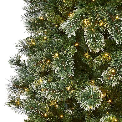 nearly natural 9-ft. Wisconsin Slim Snow Tip Pine Artificial Christmas Tree