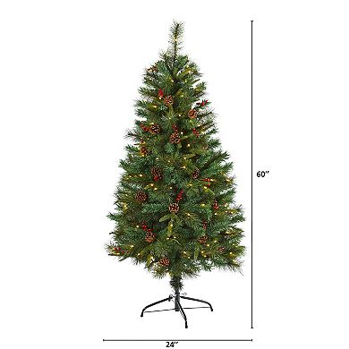 nearly natural 5-ft. Mixed Pine Artificial Christmas Tree