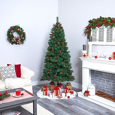 nearly natural 7-ft. Mixed Pine Artificial Christmas Tree