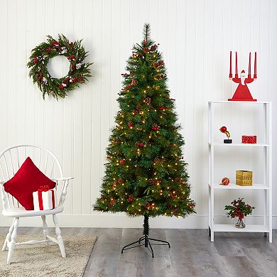 nearly natural 7-ft. Mixed Pine Artificial Christmas Tree