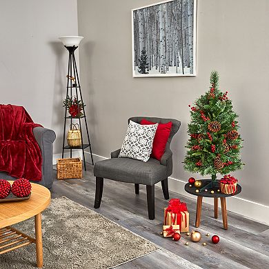 nearly natural 3-ft. Norway Mixed Pine Artificial Christmas Tree