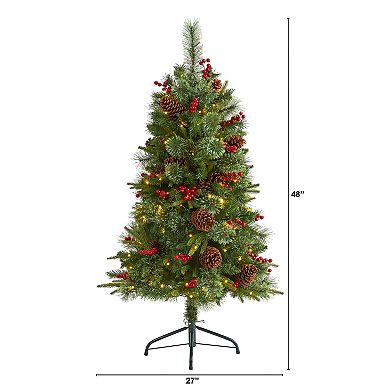 nearly natural 4-ft. Norway Mixed Pine Artificial Christmas Tree