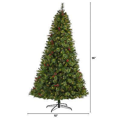 nearly natural 8-ft. Aberdeen Spruce Artificial Christmas Tree