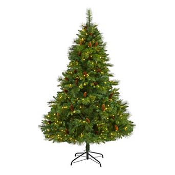 nearly natural 6-ft. West Virginia Full Bodied Mixed Pine Artificial Christmas Tree