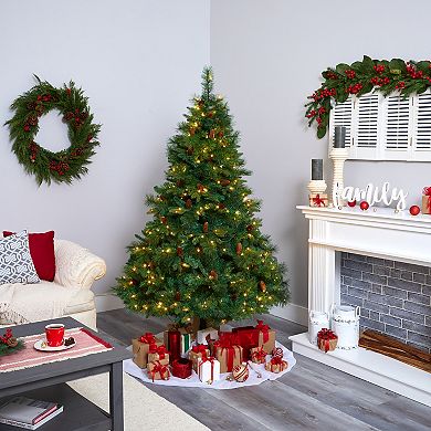 nearly natural 6-ft. West Virginia Full Bodied Mixed Pine Artificial Christmas Tree