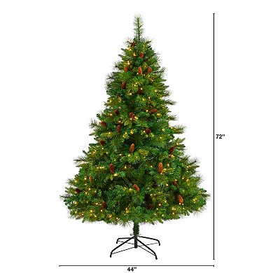 nearly natural 6-ft. West Virginia Full Bodied Mixed Pine Artificial Christmas Tree