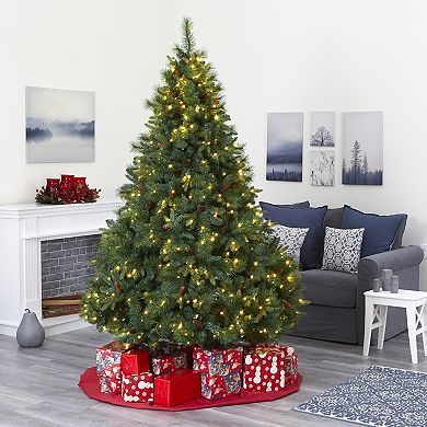 nearly natural 7-ft. West Virginia Full Bodied Mixed Pine Artificial Christmas Tree