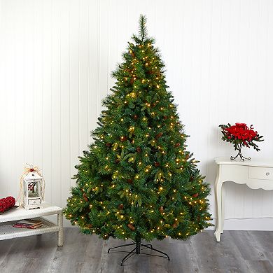nearly natural 7-ft. West Virginia Full Bodied Mixed Pine Artificial Christmas Tree