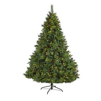 nearly natural 7.5-ft. West Virginia Full Bodied Mixed Pine Artificial Christmas Tree
